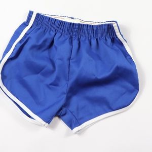 70s New Merrygarden Youth Small Soccer Shorts Blue